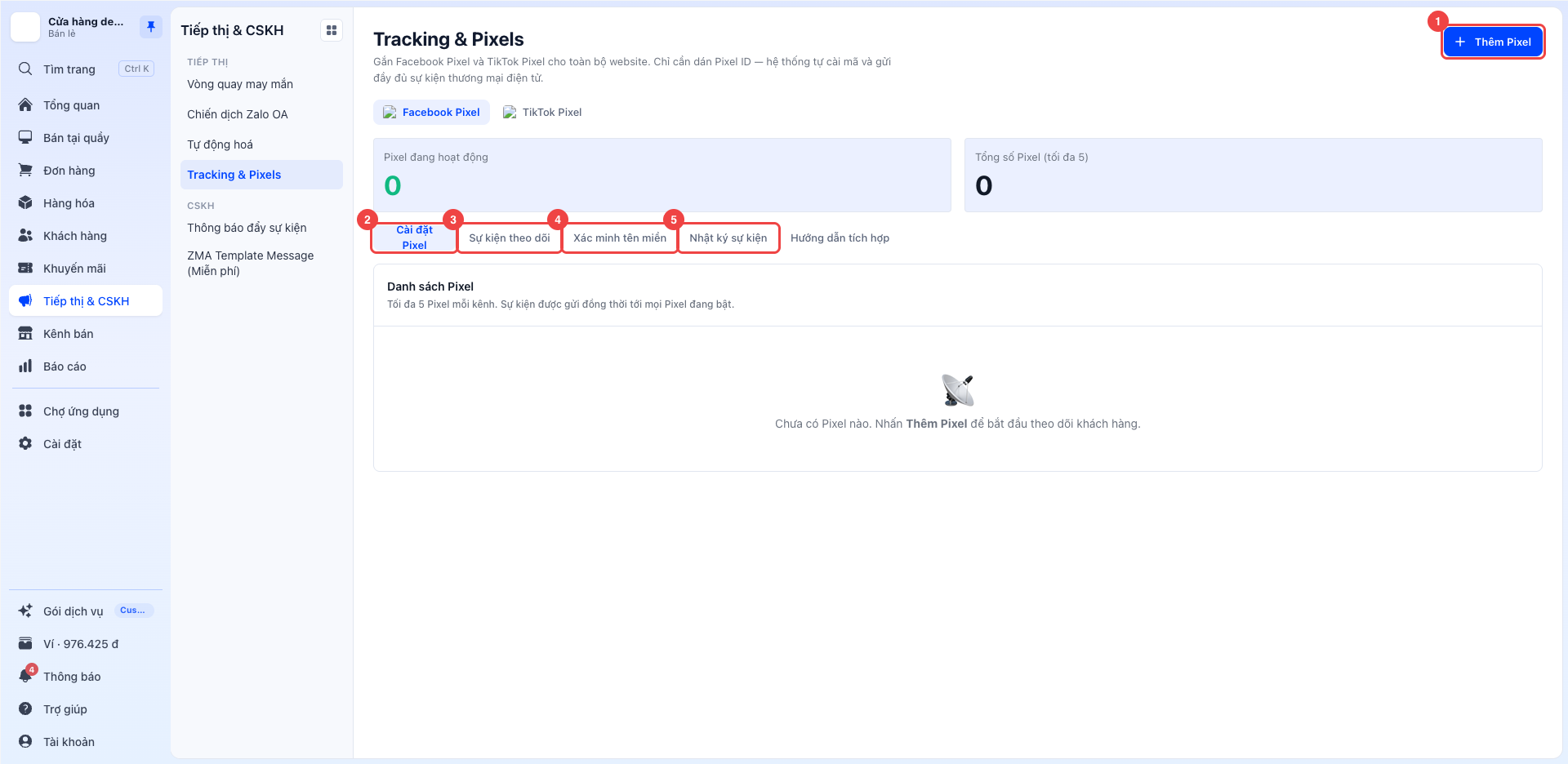 Trang Tracking & Pixels