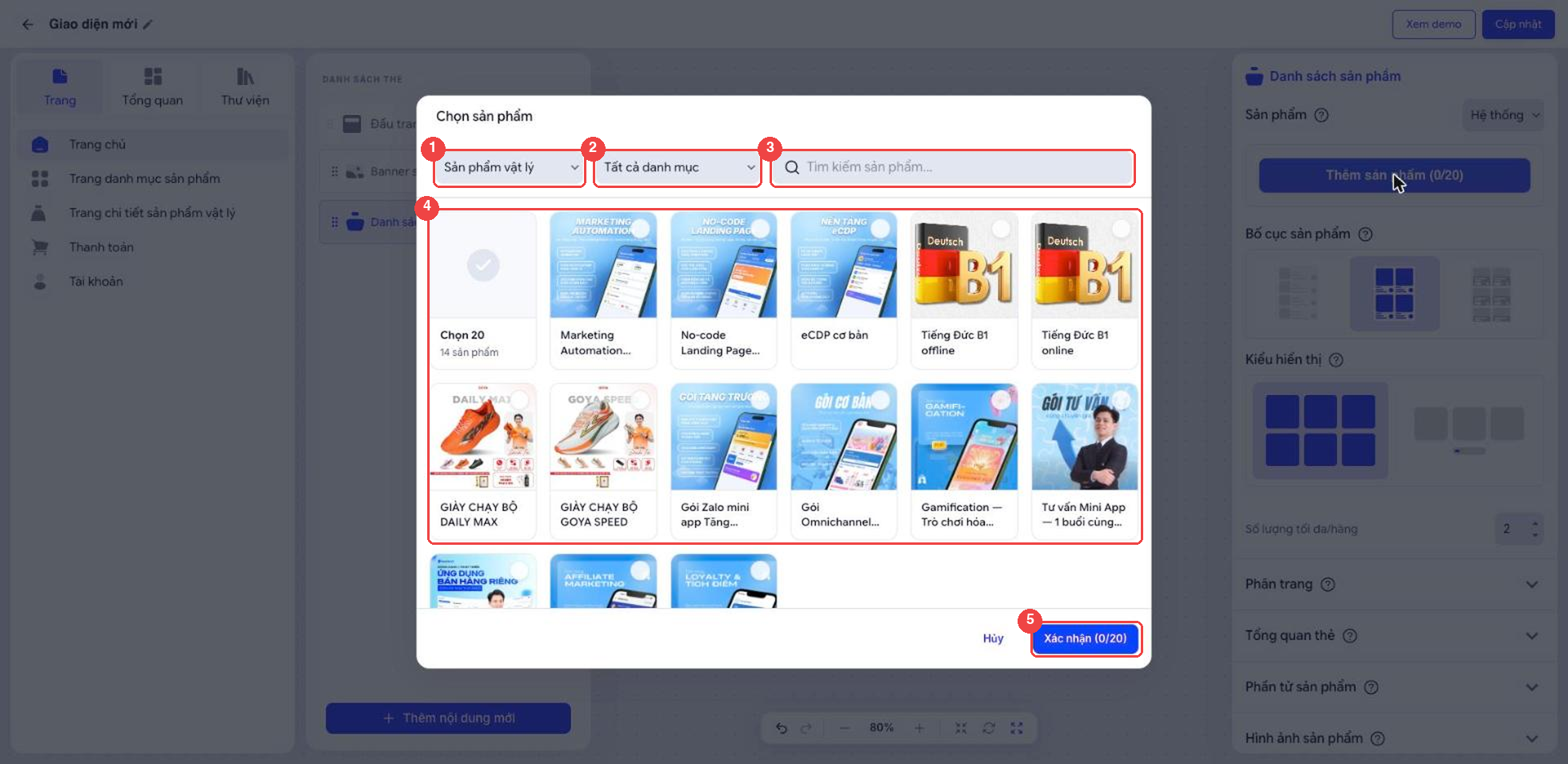 Chọn sản phẩm