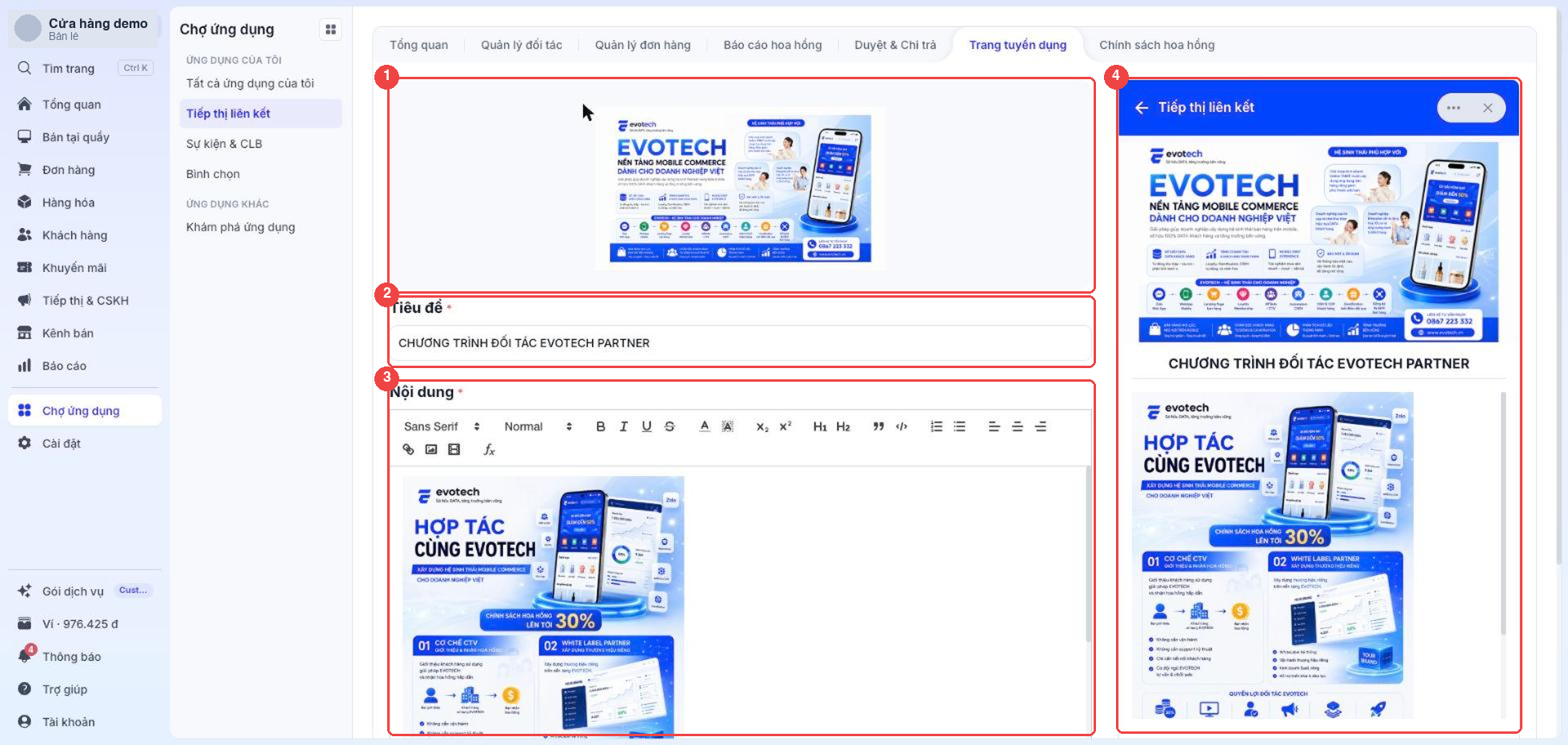 Trang tuyển dụng đối tác